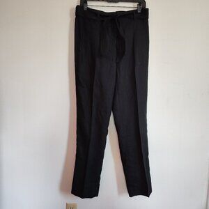 Ladies SZ 4 Jones New York Black Linen Pants